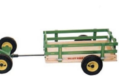 Amish TRICYCLE TRAILER Cart Wood Steel Made in USA Quality for Toys Work Play $154.99