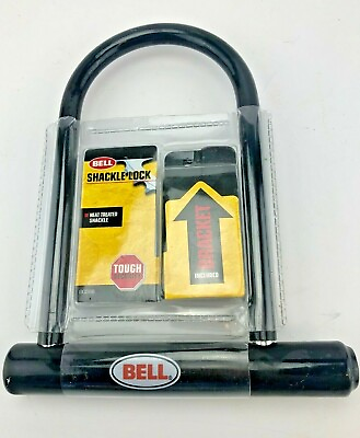 #ad Bell Heat Treated Shackle Lock Bike Bicycle #4321201 New $7.49