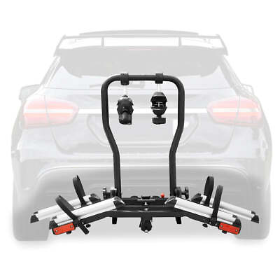 #ad Foldable Hitch Bike Car Rack for 2 Bikes Adjustable Arms Tilting for 2.4quot; Wi... $276.99