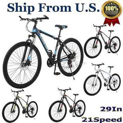 29quot; Front Suspension Mountain Bike Shimano 21 Speed Men#x27;s Bikes Bicycle MTB Bike $109.99