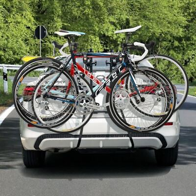 #ad Durable 3 Bike Trunk Mounted Bike Rack for Sedan Hatchback Minivan SUV Black $99.20