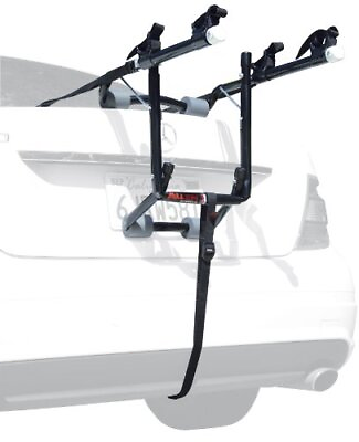 #ad Deluxe 2 Bike Trunk Mount Rack Model 102DB Black Silver 23 x 15 x 4 inches $101.05