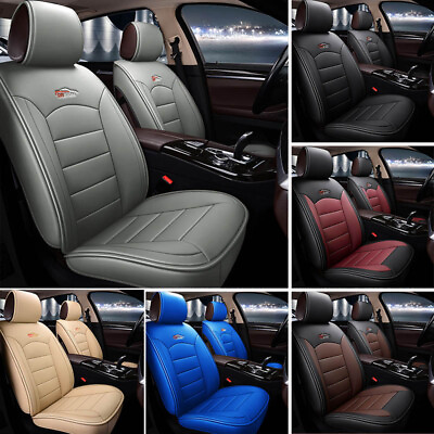 US Car SUV Standard 5 Seat PU Leather Seat Covers Cushion FrontRear Universal $79.90