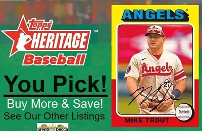#ad 2024 Topps Heritage Short Print SP#x27;s #1 100 U YOU PICK Complete Your Set UPDATED $3.14