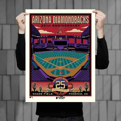 #ad Phenom Gallery Arizona Diamondbacks 25th Anniversary 18quot; x 24quot; Serigraph $70.00