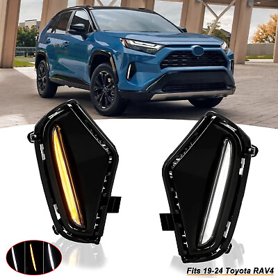 #ad #ad For Toyota RAV4 2019 2024 LED Daytime Running Lights DRL W Turn Signal Function $89.99