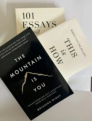 #ad Brianna Wiest 3 book set : Mountain is you 101 essay this is how you heal PB $25.30