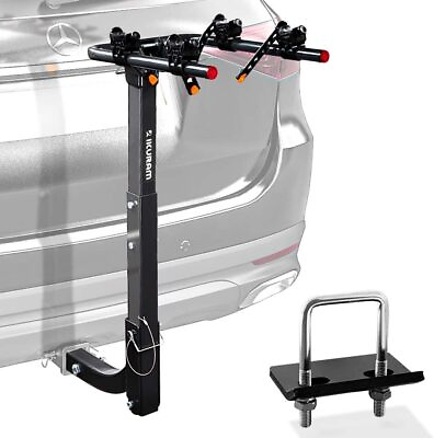 #ad 2 Bike Rack Bicycle Carrier Racks Hitch Mount Double Foldable Rack for Cars $82.19