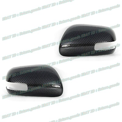 #ad Glossy Black Carbon Fiber Trims For 2008 2015 Scion xB Wagon Side Mirror Covers $40.00