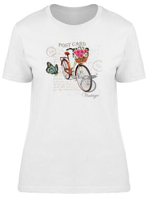 Bicycle Post Card Tee Women#x27;s Image by Shutterstock $18.99