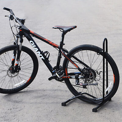 #ad #ad Mountain Bike Stand L Shape Floor Bike Stand Holder Rack ParkingBike Stable Disp $26.50
