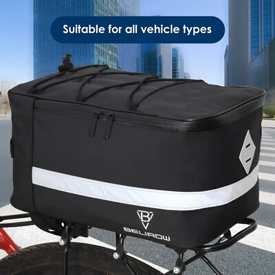 #ad #ad Bicycle Rear Rack Seat Bag Bike Cycling Storage Pouch Accessories Waterproof $14.68