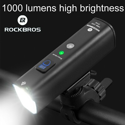 #ad #ad ROCKBROS Bicycle light Bike Head Front Light USB Rechargeable Flashlight 1000LM $35.09