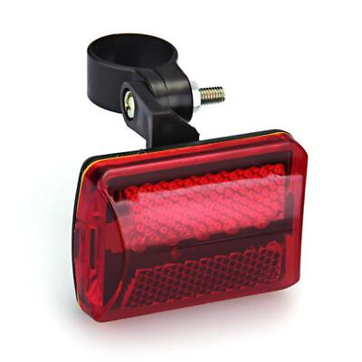 #ad Red Bicycle Bike Rear Tail Light 5 LED Safety Flashing Mount AA Battery Powered $8.95
