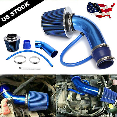 #ad 3quot; Car Cold Air Intake Filter Induction Kit Pipe Power Flow Hose System $23.55