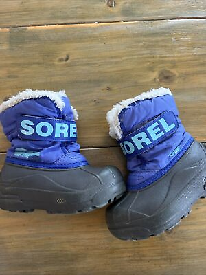 #ad Sorel Snow Commander Winter Snow Boots Purple Girls Toddler Size 9 i1 $9.99