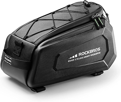 #ad #ad Bike Rack Bags Hard Shell Bicycle Rear Rack Bag Large Pannier for Bicycle Rear $50.99