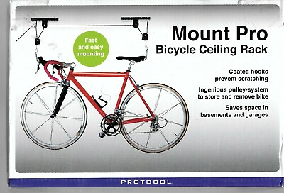 #ad MOUNT PRO Bicycle Ceiling RACK LIFT amp; Store Bike From Garage PROTOCOL NEW $25.95