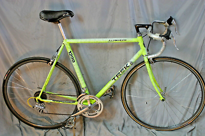 #ad 1990 Trek 1200 Touring Road Bike 57cm Medium Yellow Shimano Steel USA Shipper : $541.98