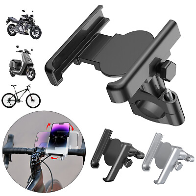 Aluminum Motorcycle Bike Bicycle Phone Holder Handlebar Mount For iPhone Samsung $10.95