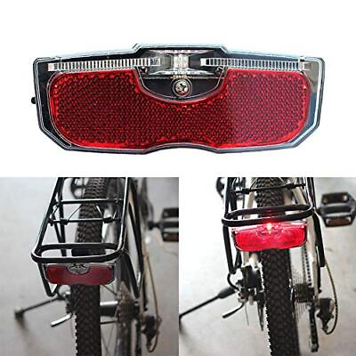 #ad Bike Cycling Bicycle Rear Reflector Tail Light for Luggage Rack NO Battery Al... $22.10