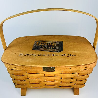#ad Peterboro Basket 2004 Lidded P amp; G Ivory Soap Anniversary Edition With Handle $39.59