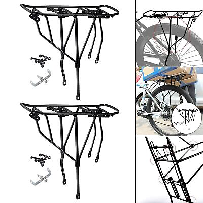 #ad Bicycle Rear Cargo Rack Bicycle Rear Luggage Cargo Rack Durable 250kg Heavy $31.40
