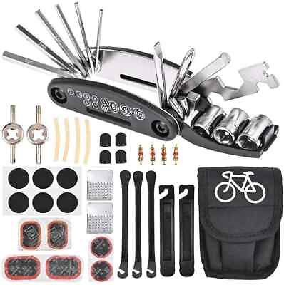 #ad Bicycle Repair Tools Kit Bike Accessories Multi Tool Set Road BikeTire Tool Set $26.25