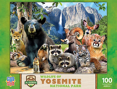 #ad MasterPieces Wildlife of Yosemite National Park 100 Piece Jigsaw Puzzle $14.99