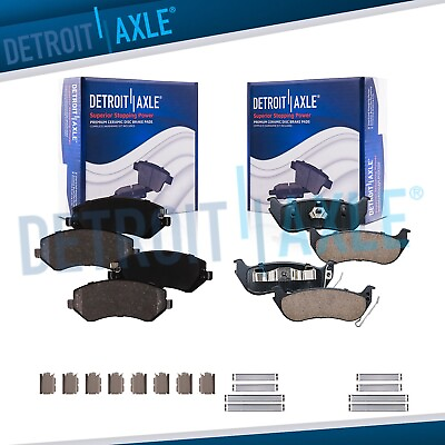 #ad Front amp; Rear Ceramic Brake Pads for 2003 2004 2005 2006 2007 Jeep Liberty $46.64
