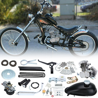 #ad 80cc 2 Stroke Petrol Gas Engine Motor Kit Motorized Bike Bicycle Motorcycle $89.94