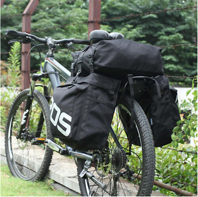 #ad Roswheel 37L Waterproof Cycling 3 in 1 Bicycle Rear Rack Bike Pannier Seat Bag $11.99
