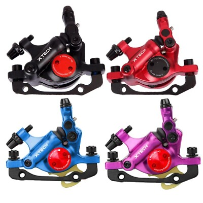 #ad MTB Line Pulling Hydraulic Disc Brake Calipers Frontamp;Rear Scooter Bicycle Parts $38.73