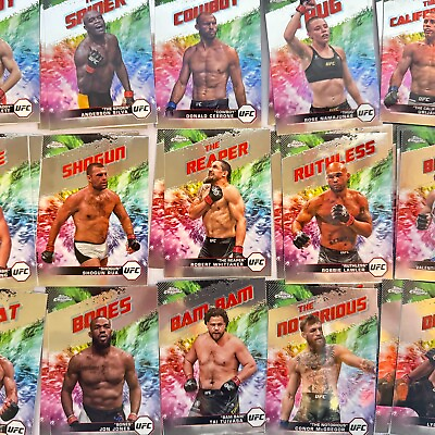 #ad #ad 2024 Topps Chrome UFC AKA Insert Choose Pick Your Fighter Complete Set $0.99