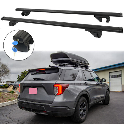 #ad 53quot; Rooftop Rack Cross Bar Luggage Cargo Carrier Kit For Ford Explorer 2002 2015 $139.11