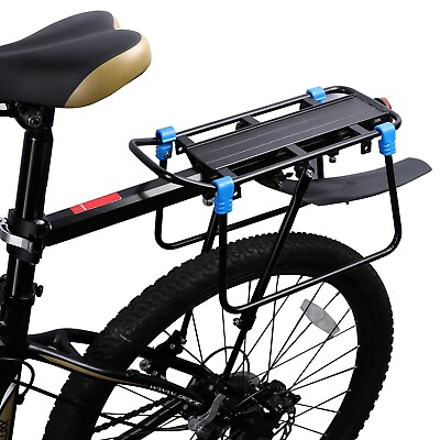 #ad Aluminum MTB Bike Pannier Luggage Rack Quick Release Carrier Rack with Fender $31.49