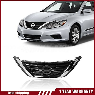 #ad Grille Front Upper Hood Grill Chrome For 2016 18 Nissan Altima 2.5L 3.5L $49.63