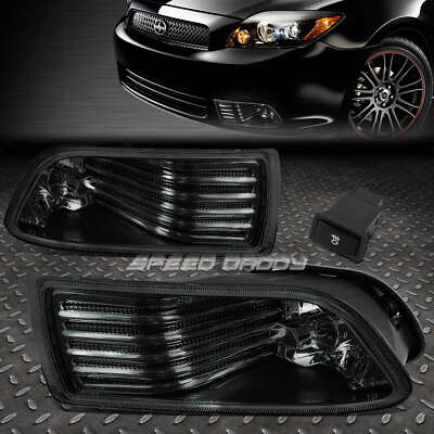 #ad FOR 05 10 SCION TC SMOKE LENS BUMPER DRIVING FOG LIGHT REPLACEMENT LAMP W SWITCH $39.88