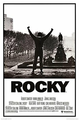 #ad Rocky Black amp; White Movie Poster 24x36 $13.49