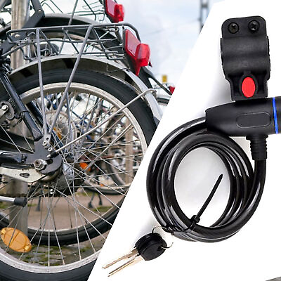 #ad Bike Security Lock Sturdy Anti theft Bicycle Sturdy Lock Metal $9.70
