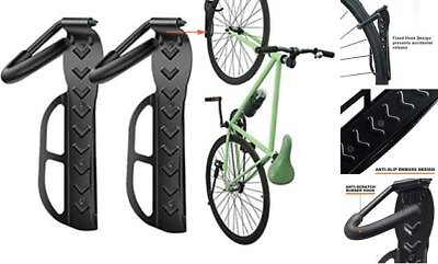 #ad Wallmaster Bike Rack Garage Wall Mount Bicycles 2 Pack Storage System 2Pack $33.19