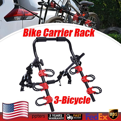 #ad Bike Rack For Car Trunk Mount 3 Bicycle Carrier Sedan Hatchback SUV Minivan New $60.90
