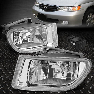 #ad #ad FOR 99 04 HONDA ODYSSEY CLEAR LENS FRONT BUMPER DRIVING FOG LIGHT LAMP W SWITCH $38.88