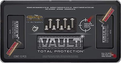 #ad Cruiser Accessories 62702 Vault License Plate Frame shield Black smoke $18.13