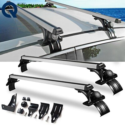 Universal 48quot; Car Top Roof Cross Bar Luggage Cargo Carrier Rack w 3 Kinds Clamp $55.06