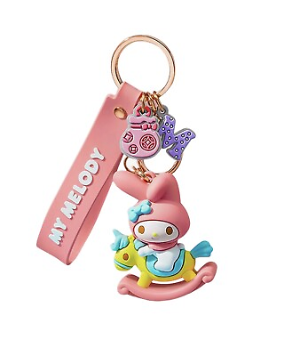 #ad #ad Cute 3D My Melody Keychain Backpack Charm Car Accessories For Girls amp; Women $11.24
