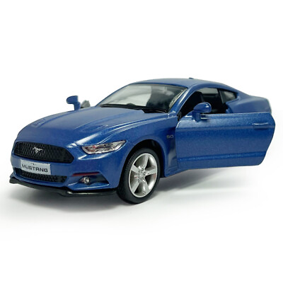 #ad 1 36 Scale Ford Mustang Toy Car Diecast Sports Car Model Car Boys Toys Blue $13.77