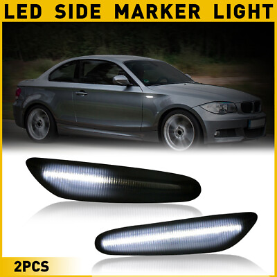 #ad For BMW E60 E82 E90 E83 E92 E46 LED Marker Side Turn Signal Lights Dynamic Smoke $15.99