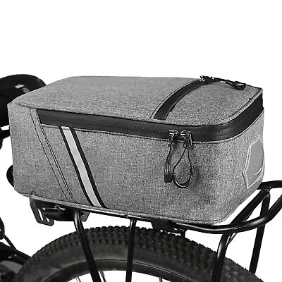 #ad #ad 5L Bike Rear Rack Bag resistant Trunk Bag Cycling Bike Ebike J9L8 $15.17
