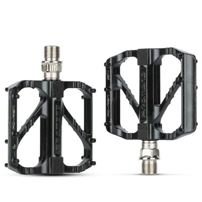 2* Bicycle Pedals Alu 9 16quot; Non Slip Sealed Bearing Cycling Flat Pedals BMX MTB $13.95